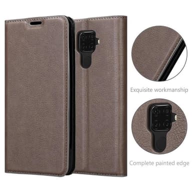 Huawei MATE 30 LITE Suojakuori Lompakkokotelo (Ruskea)