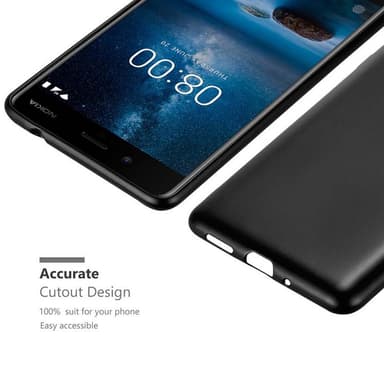 Nokia 8 2017 Suojakuori Kotelo (Musta)