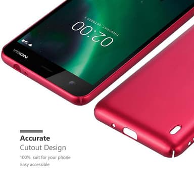 Nokia 2 2017 Suojakuori Kotelo Cover (Punainen)