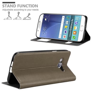 Lompakkokotelo Samsung Galaxy A8 2015 Case (Ruskea)