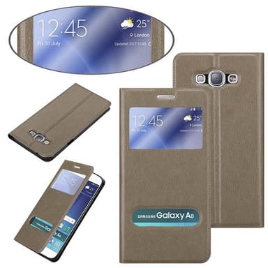 Lompakkokotelo Samsung Galaxy A8 2015 Case (Ruskea)