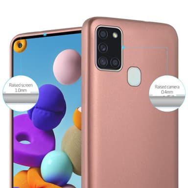 Samsung Galaxy A21s Suojakuori Kotelo (Vaaleanpunainen)