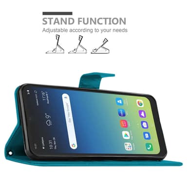 Google PIXEL 5 Suojakuori Lompakkokotelo (Violetti)
