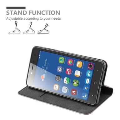 ZTE Blade L7 Suojakuori Lompakkokotelo (Ruskea)