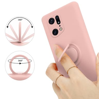 Oppo FIND X5 PRO Suojakuori Kotelo (Vaaleanpunainen)