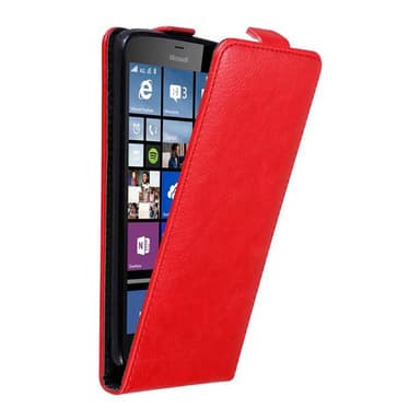 Nokia Lumia 640 XL Suojakuori Lompakkokotelo (Punainen)