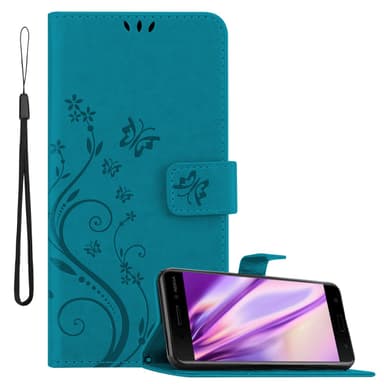 Nokia 6.1 Suojakuori Lompakkokotelo (Sininen)