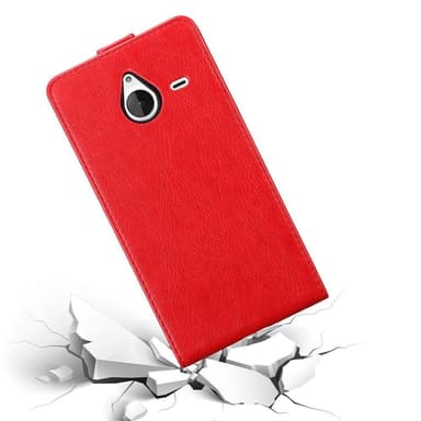 Nokia Lumia 640 XL Suojakuori Lompakkokotelo (Punainen)