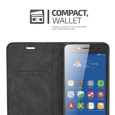 ZTE Blade L7 Suojakuori Lompakkokotelo (Ruskea)