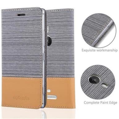 Nokia Lumia 925 Suojakuori Lompakkokotelo (harmaa)