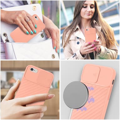 iPhone 6 / 6S Case Suojakuori Cover (Vaaleanpunainen)