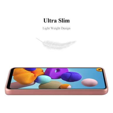Samsung Galaxy A21s Suojakuori Kotelo (Vaaleanpunainen)