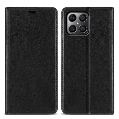 Honor X8 4G Suojakuori Lompakkokotelo (Musta)