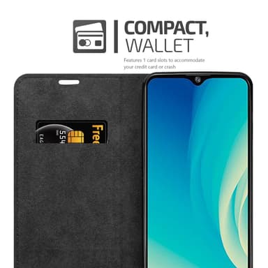 ZTE Blade A7 2020 Suojakuori Lompakkokotelo (Musta)