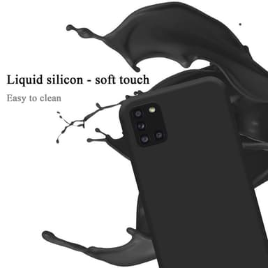 Samsung Galaxy A31 Suojakuori Kotelo Case (Musta)