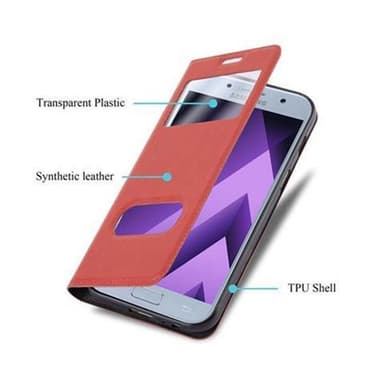 Lompakkokotelo Samsung Galaxy A5 2017 Case (Punainen)