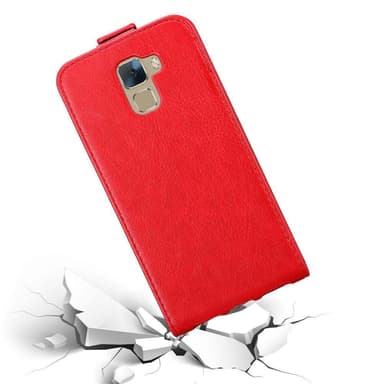 Honor 7 Suojakuori Lompakkokotelo (Punainen)
