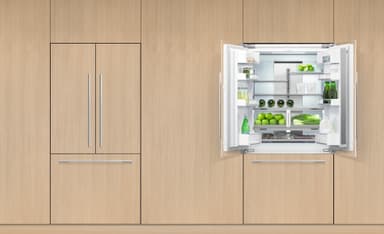 Fisher & Paykel French Door jääkaappipakastin RS90A3 integroitava