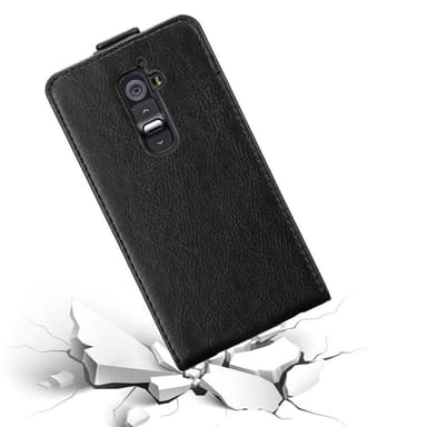 LG G2 Suojakuori Lompakkokotelo (Musta)