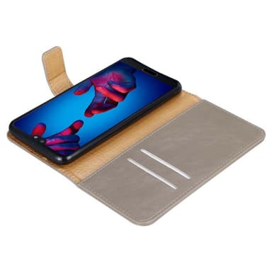 Huawei P20 Suojakuori Lompakkokotelo (Ruskea)