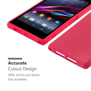 Suojakuori Sony Xperia Z1 COMPACT Kotelo (Punainen)