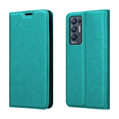 Oppo FIND X3 NEO Suojakuori Lompakkokotelo (Turkoosi)