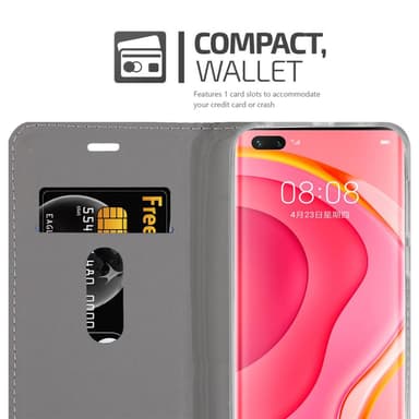 Huawei NOVA 7 PRO 5G Suojakuori Lompakkokotelo (harmaa)