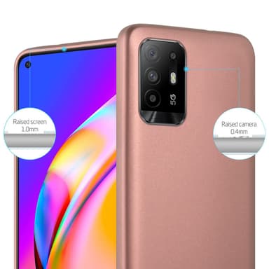 Oppo A94 5G Suojakuori Kotelo (Vaaleanpunainen)