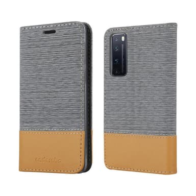 Huawei NOVA 7 PRO 5G Suojakuori Lompakkokotelo (harmaa)