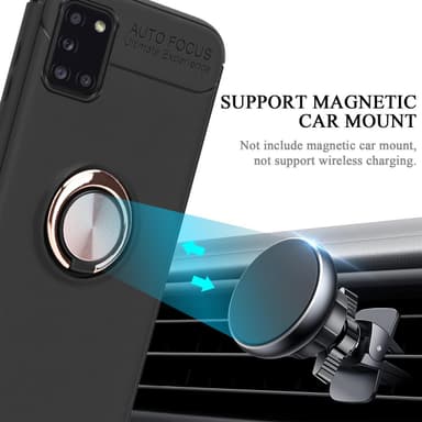 Samsung Galaxy A31 Suojakuori Kotelo (Musta)