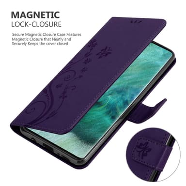 Oppo FIND X2 Suojakuori Lompakkokotelo (Violetti)