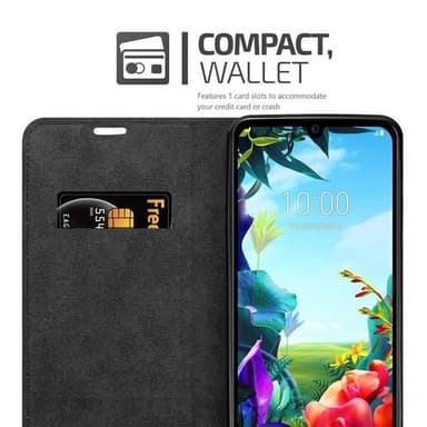 LG K40S Suojakuori Lompakkokotelo (Musta)