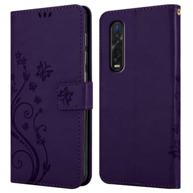 Oppo FIND X2 Suojakuori Lompakkokotelo (Violetti)