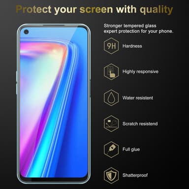 Realme 7 5G Näytönsuoja Karkaistu lasi Suojakalvo