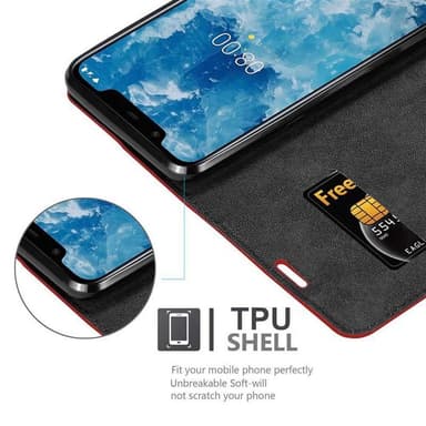 Nokia 7.1 PLUS / X7 Suojakuori Lompakkokotelo