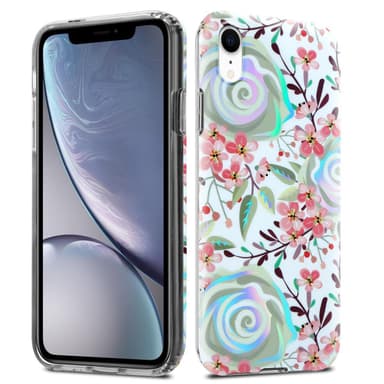 iPhone XR Suojakuori Lompakkokotelo (Valkoinen)