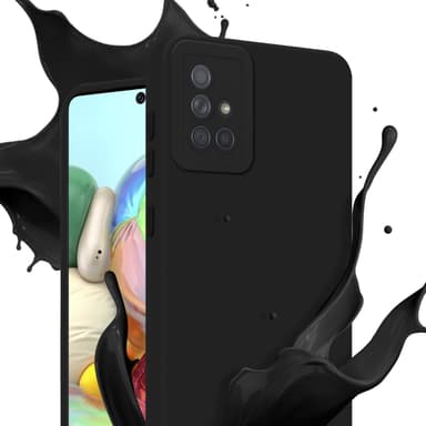 Samsung Galaxy A71 4G Suojakuori Kotelo (Musta)