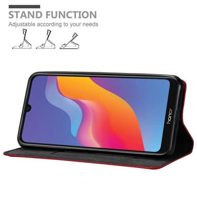 Honor 8A 2020 Suojakuori Lompakkokotelo (Punainen)