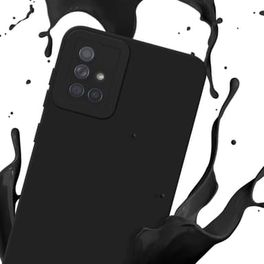 Samsung Galaxy A71 4G Suojakuori Kotelo (Musta)