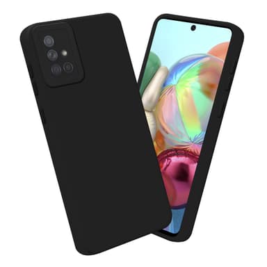 Samsung Galaxy A71 4G Suojakuori Kotelo (Musta)