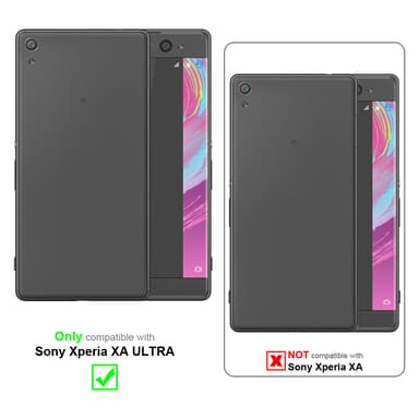 Sony Xperia XA ULTRA Suojakuori Lompakkokotelo (Musta)