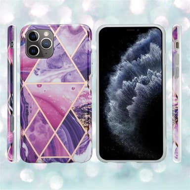 iPhone 11 PRO Suojakuori Lompakkokotelo (Violetti)