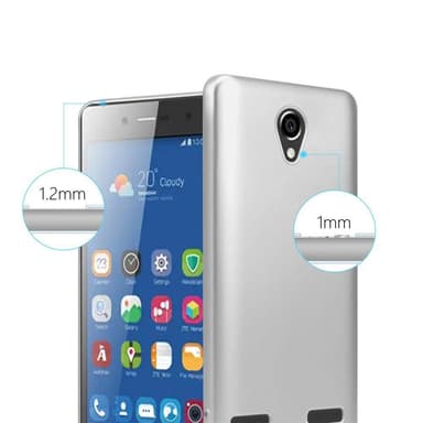 ZTE Blade L7 Suojakuori Kotelo (Hopea)