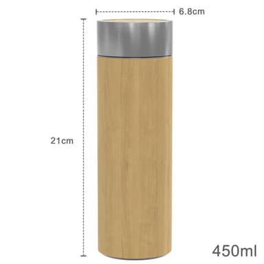 Termospullo Teekannu Kahvipannu Muki bambusta 350ml