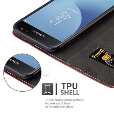 Samsung Galaxy J3 2017 Suojakuori Case (Punainen)