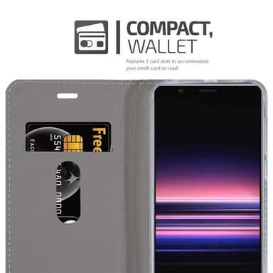Sony Xperia 5 Suojakuori Lompakkokotelo (Sininen)
