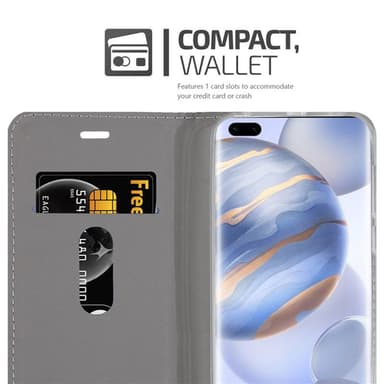 Honor 30 PRO Suojakuori Lompakkokotelo (harmaa)