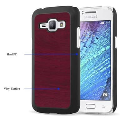 Samsung Galaxy J1 2015 Suojakuori Kotelo (Punainen)
