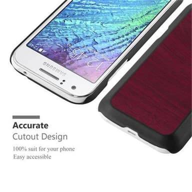 Samsung Galaxy J1 2015 Suojakuori Kotelo (Punainen)
