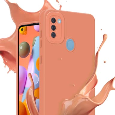 Samsung Galaxy A11 / M11 Suojakuori Kotelo (Oranssi)